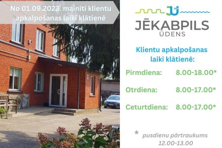 Būs izmaiņas klientu apkalpošanas laikos klātienē