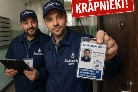 SIA “Jēkabpils ūdens” brīdina par krāpniekiem