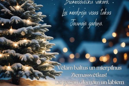 Gaišus un mierpilnus svētkus!