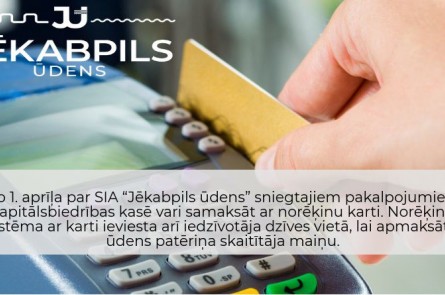 Ieviesta norēķinu sistēma ar karti