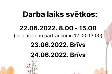 Darba laiks svētkos: