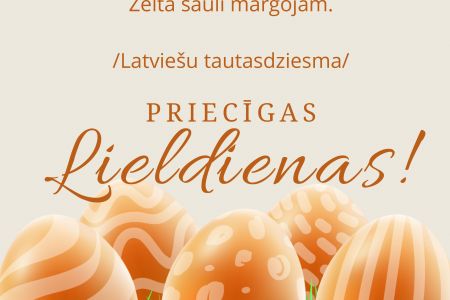 Priecīgas Lieldienas!