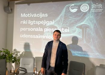 Piedalās seminārā par personāla motivācijas rīkiem ūdenssaimniecības nozarē